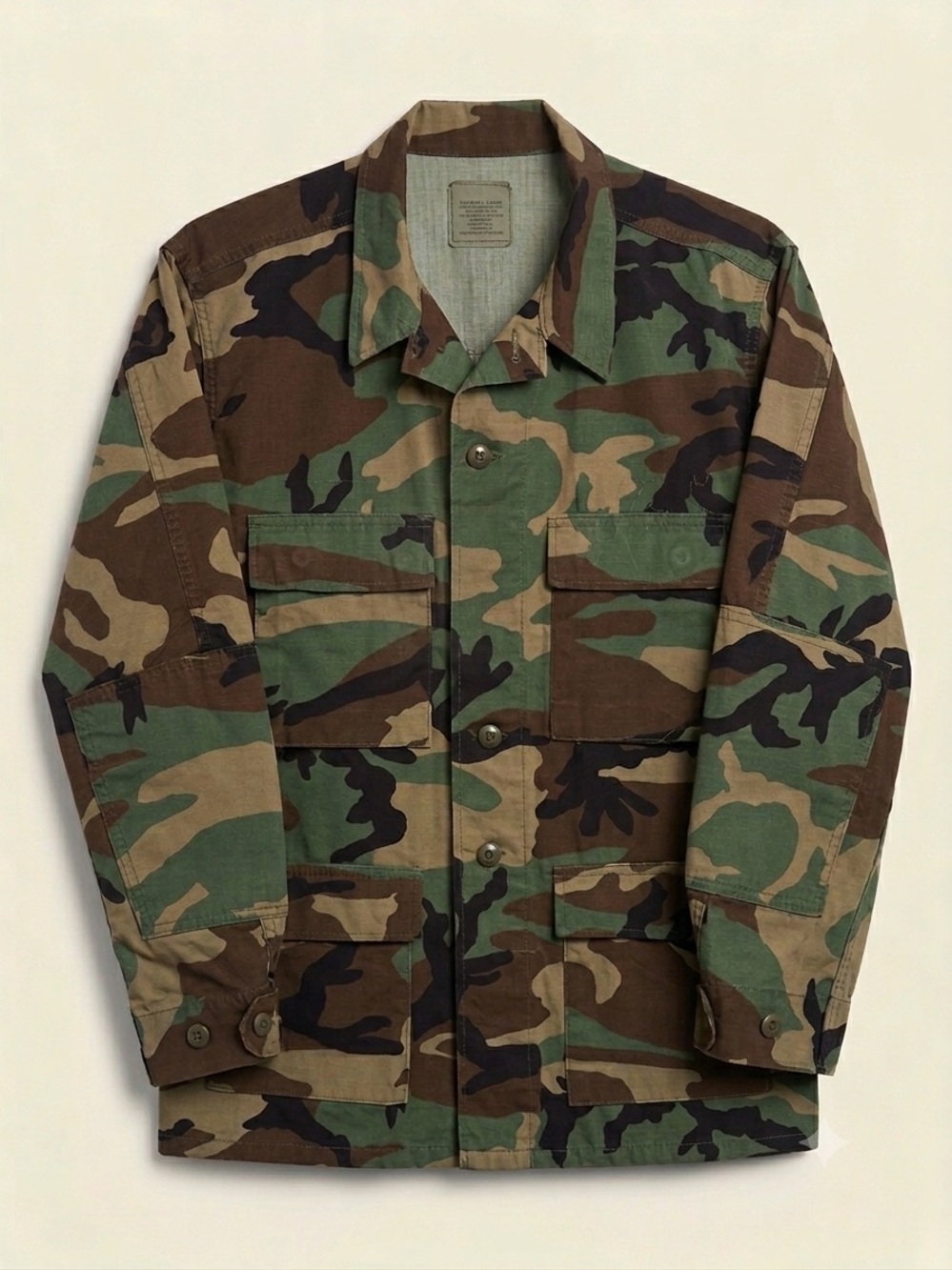 Urban Outfitters Woodland Camo Field Jacket - Green/Brown